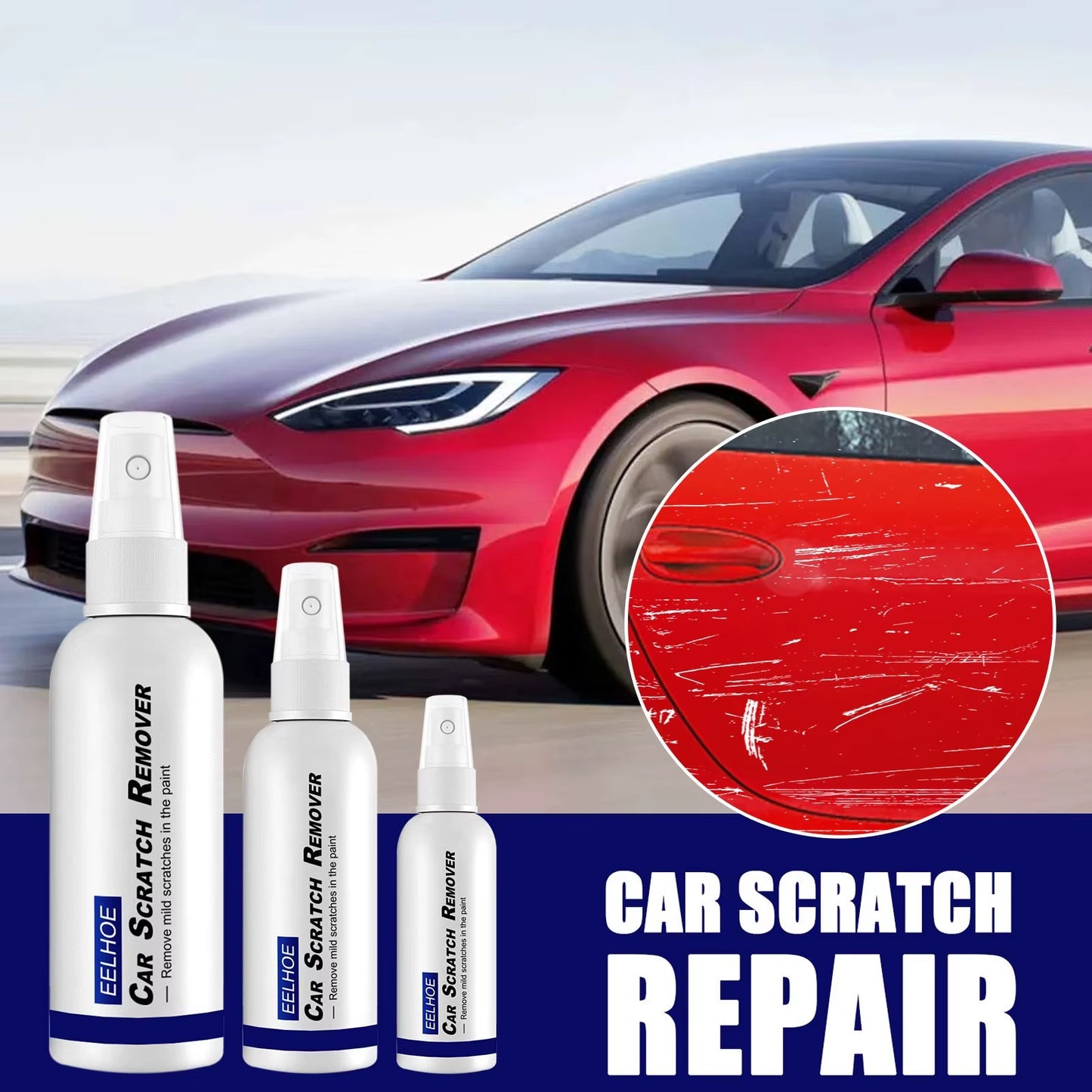 🔥Spray reparador de arañazos de pintura de coche🚙Adecuado para todos los colores de pintura del coche