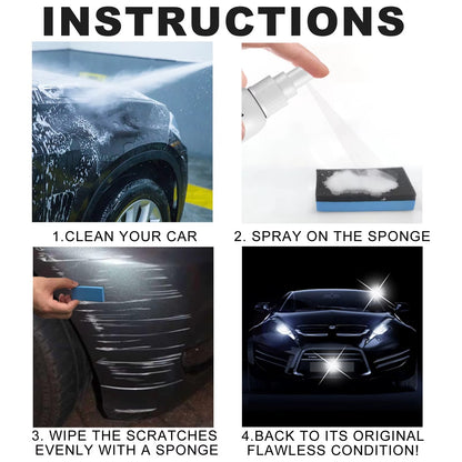 🔥Spray reparador de arañazos de pintura de coche🚙Adecuado para todos los colores de pintura del coche